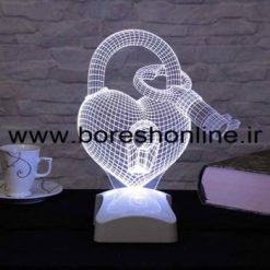 فایل لیزری بالبینگ سه بعدی قلب و کلید