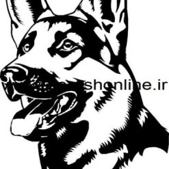 فایل وکتور سر سگ