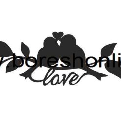 فایل لیزری بلبل و شاخه درخت و لاو