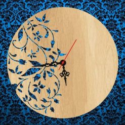 فایل ساعت دیواری طرح برگ