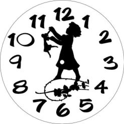 فایل ساعت دیواری طرح کودک