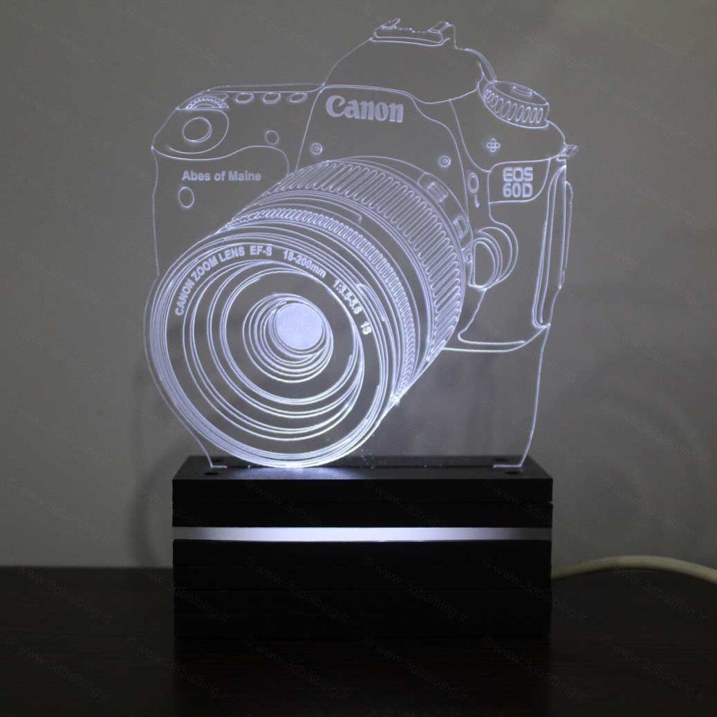 چراغ خواب سه بعدی دوربین عکاسی