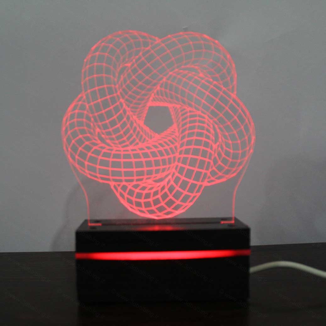 چراغ خواب سه بعدی طرح گره