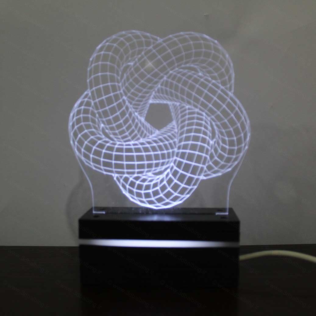 چراغ خواب سه بعدی طرح گره