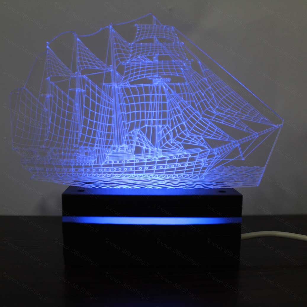 چراغ خواب سه بعدی کشتی