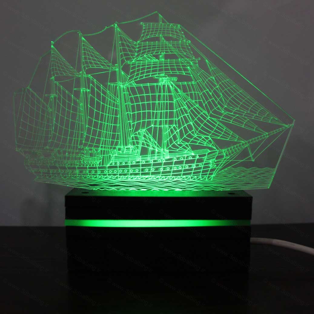 چراغ خواب سه بعدی کشتی