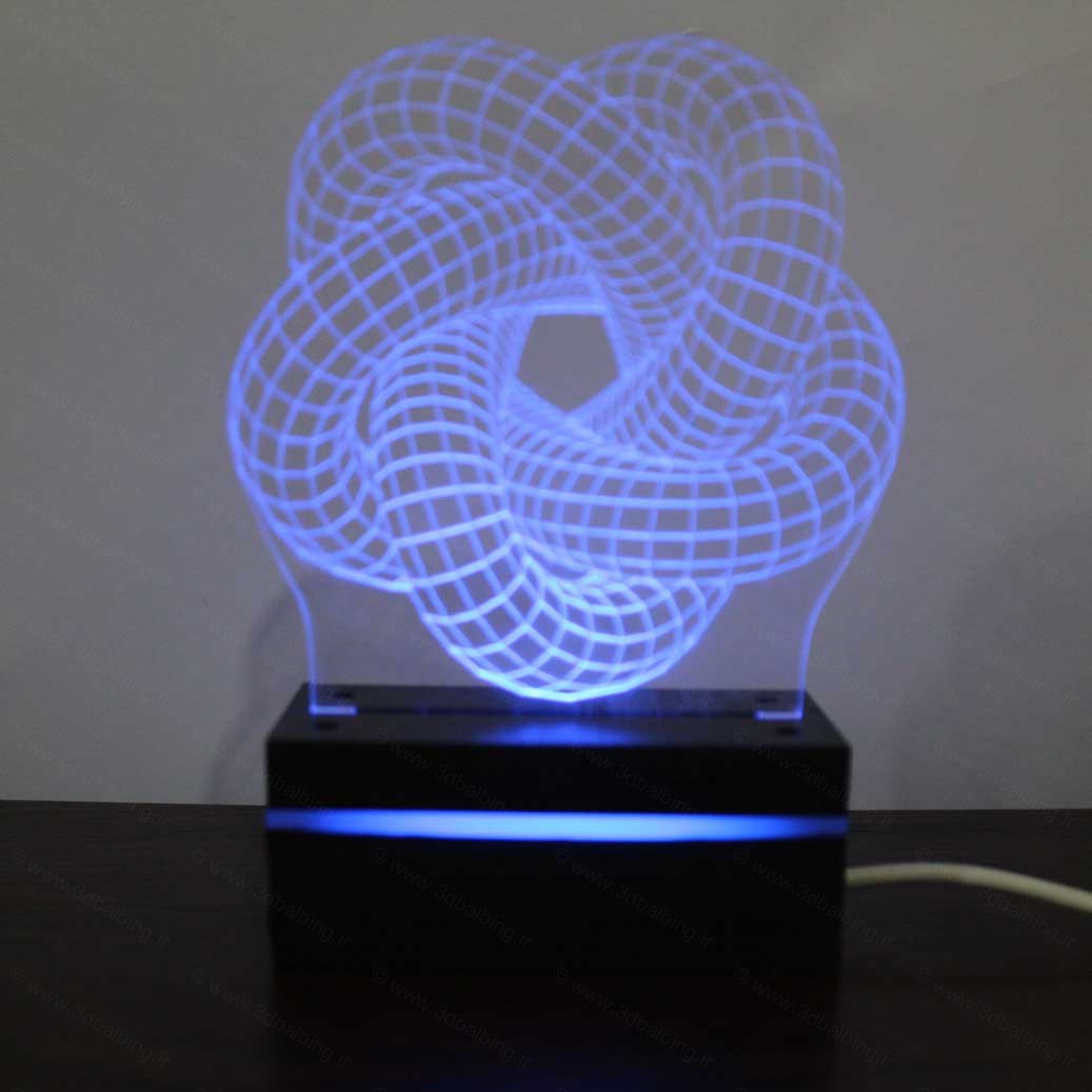 چراغ خواب سه بعدی طرح گره - Image 2