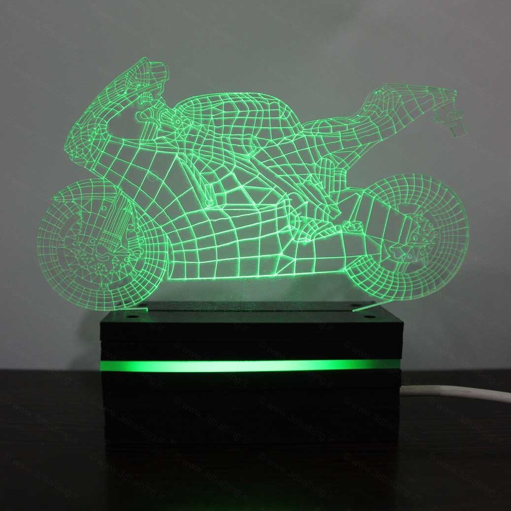 چراغ خواب سه بعدی کلبه قارچی