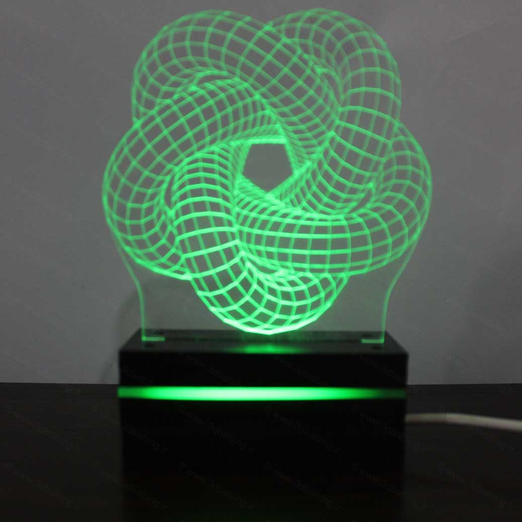 چراغ خواب سه بعدی طرح گره - Image 3