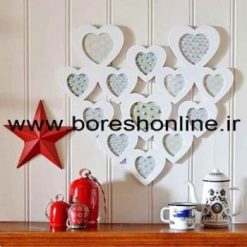 فایل لیزری قاب عکس دیواری طرح قلب زیبا