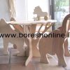 فایل میز و صندلی مهد کودک طرح حیوانات