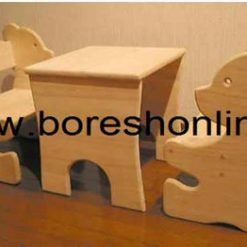 فایل میز و صندلی مهد کودک طرح خرس