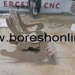 فایل لیزری صندلی چوبی گهواره