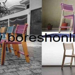 فایل لیزری صندلی چوبی مشبک