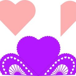 فایل کارت عروسی مقوا طرح قلب